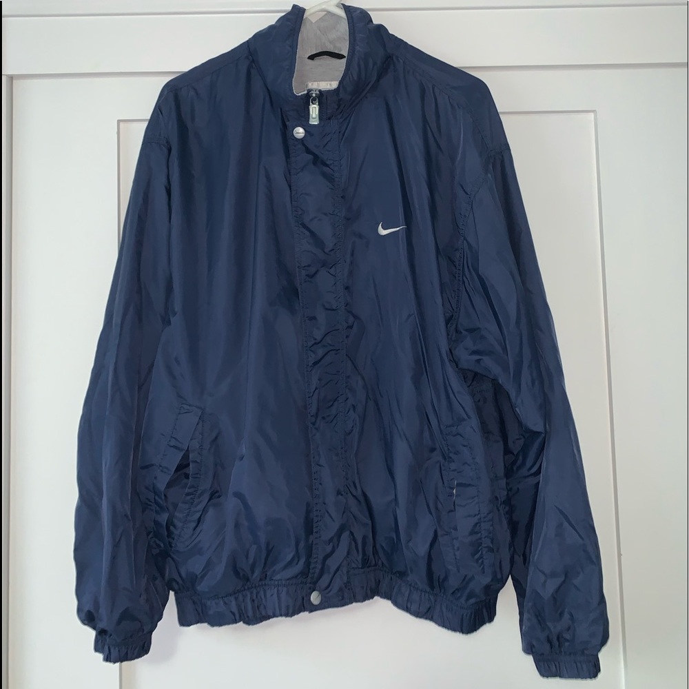Vintage Nike Windbreaker (Navy) Size Large
